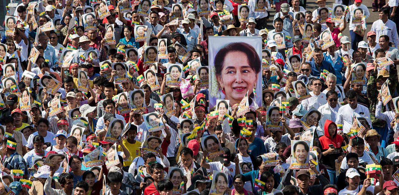 Myanmar's military has detained the country's de facto leader Aung San Suu Kyi and the country's president in an apparent coup, a spokesman for her ruling party said. Credit: AFP File Photo