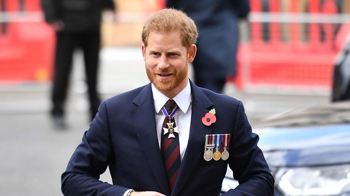 In this file photo taken on April 25, 2019 Britain's Prince Harry, Duke of Sussex, arrives to attend a service of commemoration and thanksgiving to mark Anzac Day in Westminster Abbey in London. Credit: AFP