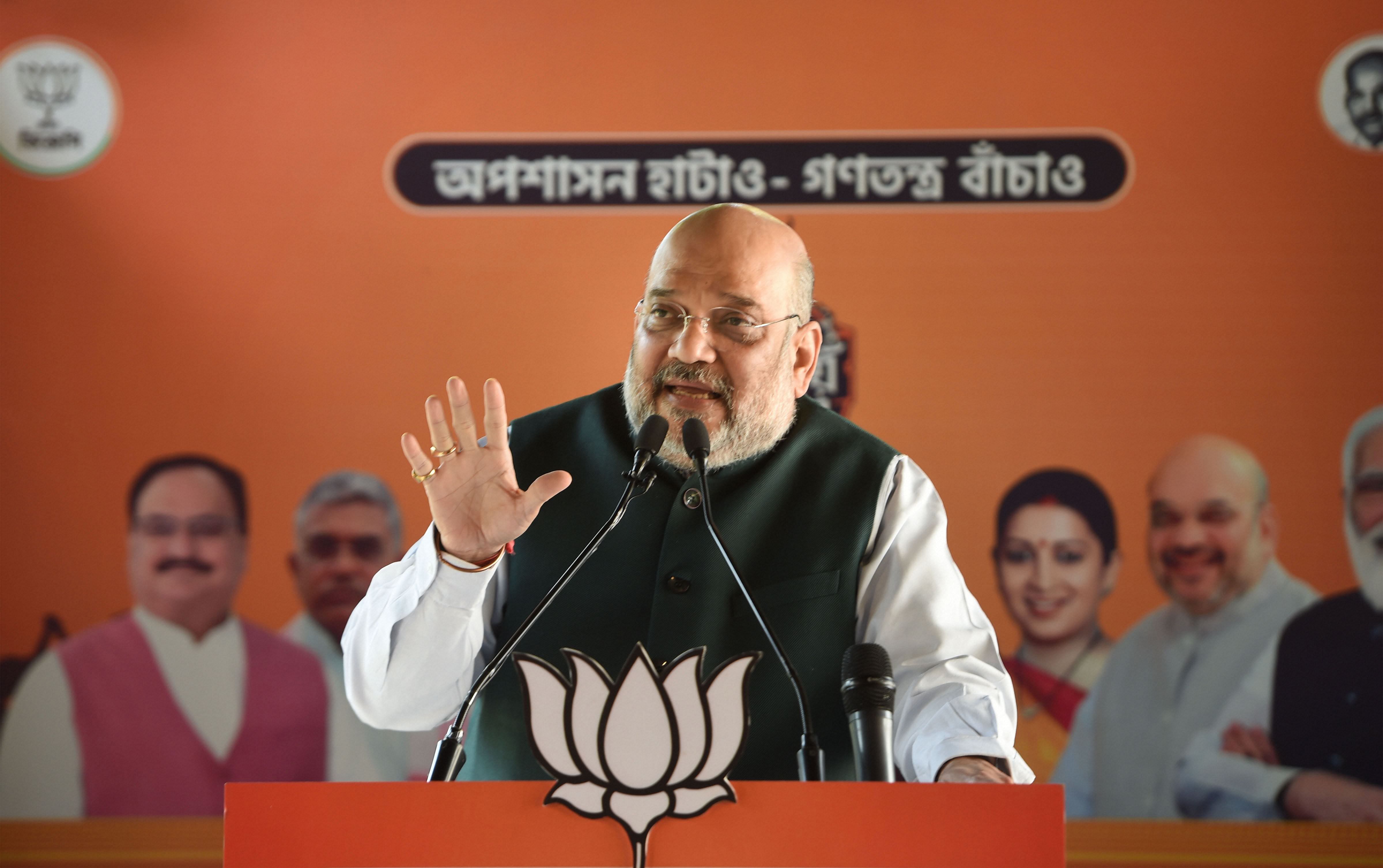  Union Home Minister Amit Shah. Credit: PTI Photo