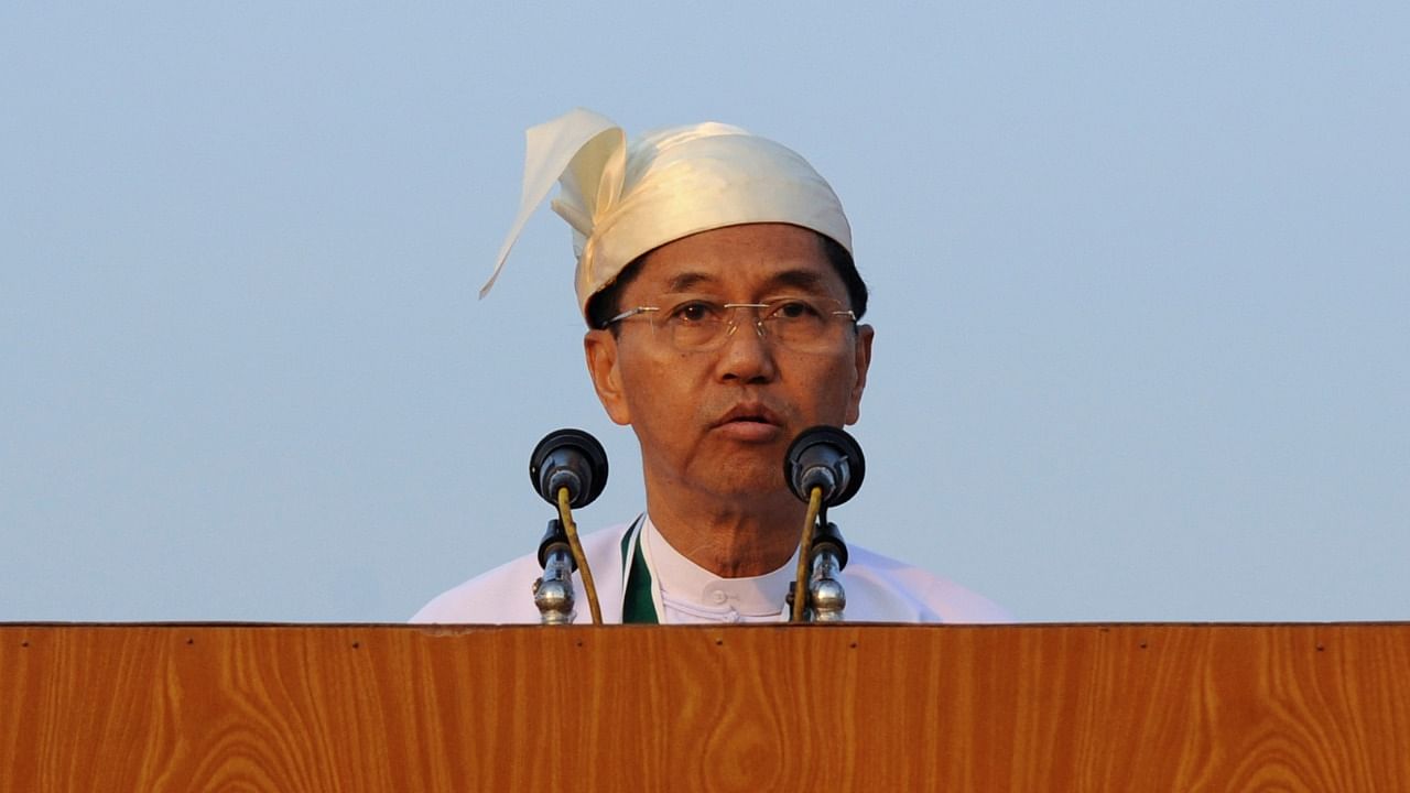 Myint Swe, a former general who ran the powerful Yangon military command and the current vice president of Myanmar, will become acting president for the next year, as the military detained the country's de facto leader Aung San Suu Kyi and the country's president in a coup on February 1, 2021. Credit: AFP Photo
