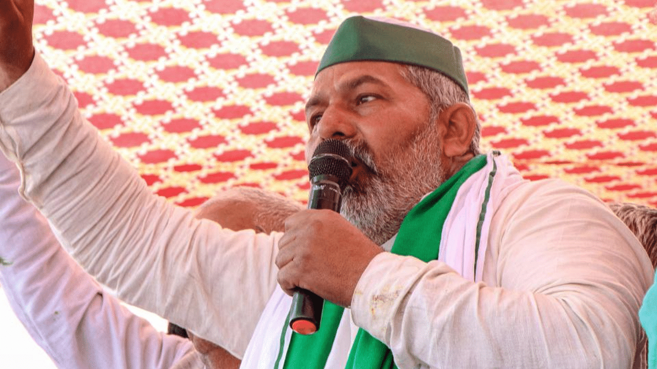 Bharatiya Kisan Union Spokesperson Rakesh Tikait. Credit: PTI Photo