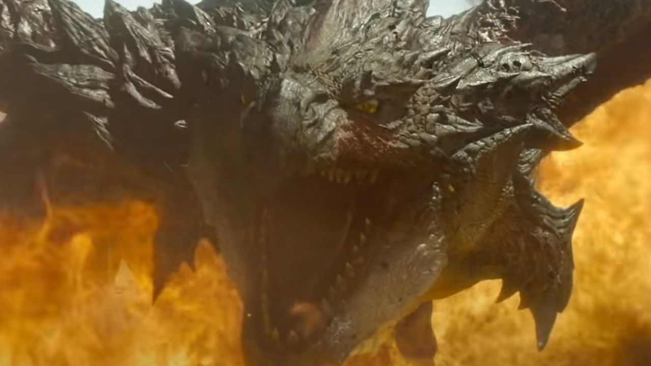 The Rathalos is about the best thing about 'Monster Hunter'. Credit: Sony Pictures/YouTube.