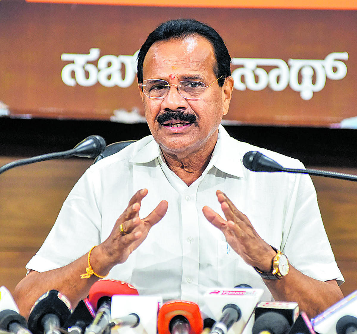 D V Sadananda Gowda, Union Minister of Chemicals and Fertilizers. Credit: DH File Photo/S K Dinesh