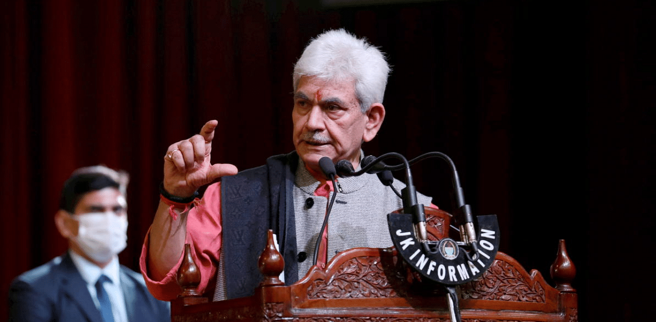 Jammu and Kashmir Lt. Governor Manoj Sinha. Credit: PTI Photo