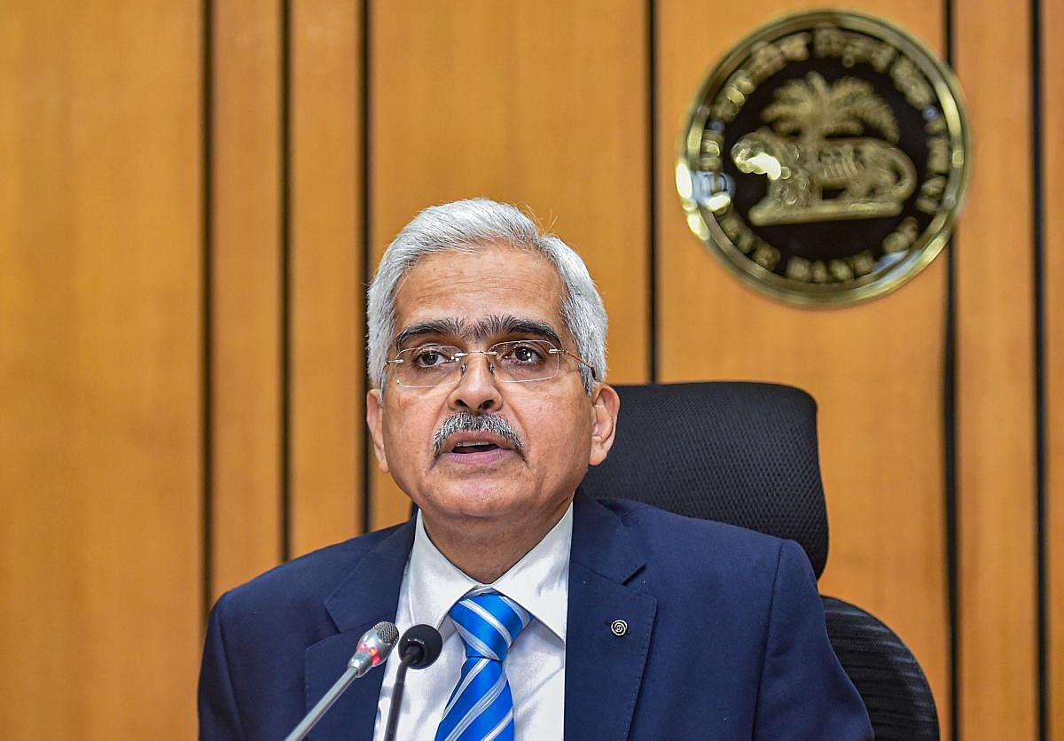 Mumbai: Reserve Bank of India (RBI) Governor Shaktikanta Das addresses a press conference, at RBI headquarters. Credit: PTI Photo