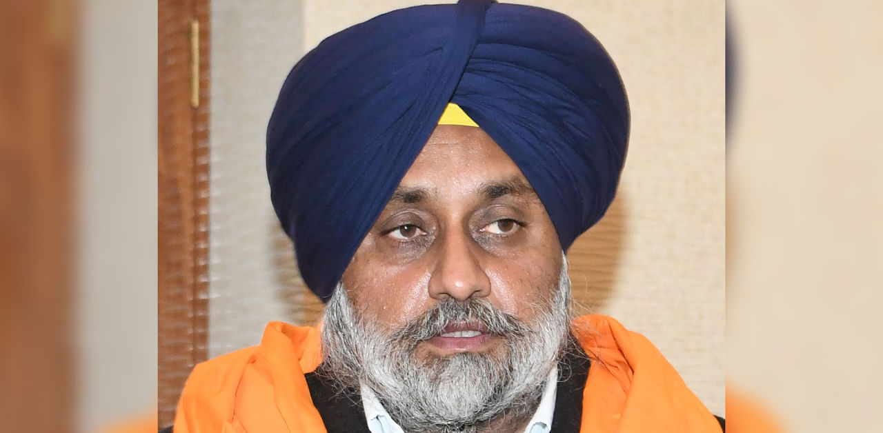 Shiromani Akali Dal (SAD) party, President Sukhbir Singh Badal. Credit: PTI File Photo