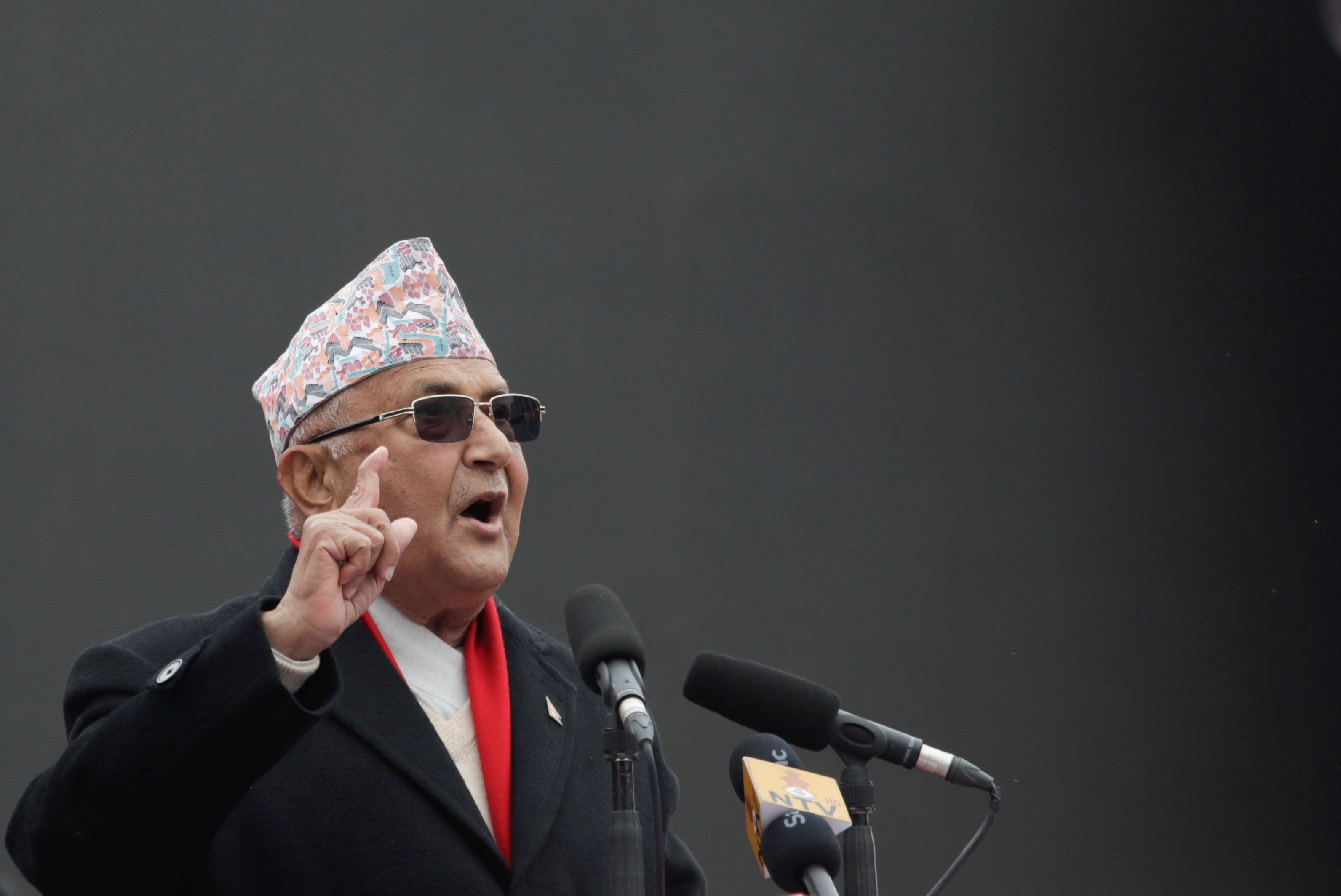 Nepal's Prime Minister Khadga Prasad Sharma Oli, also known as K.P. Oli. Credit: Reuters File Photo