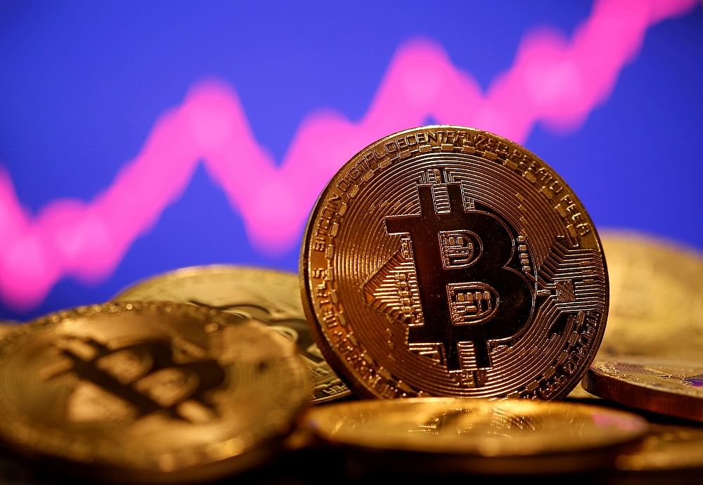  A representation of virtual currency Bitcoin. Credit: Reuters Photo