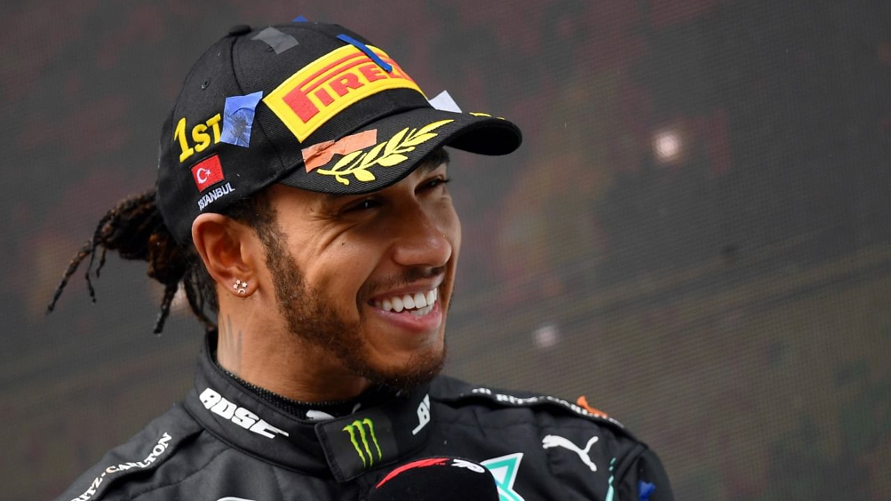 7-time and reigning Formula One world champion Lewis Hamilton has signed a fresh one-year deal with Mercedes that will keep him in the Brackley-based unit till 2022. Credit: Reuters Photo.