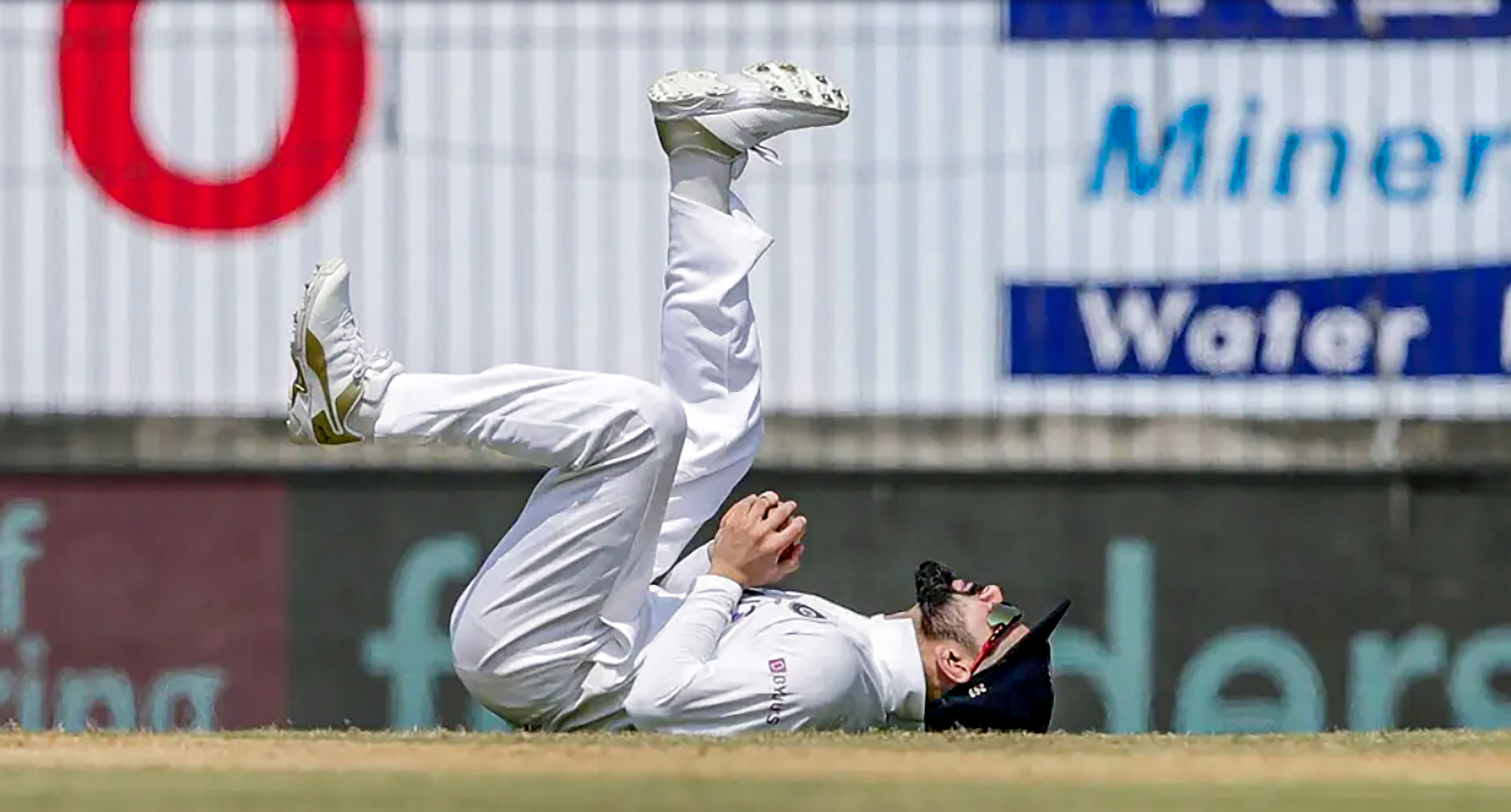 Indian skipper Virat Kohli during Day 1 of the first cricket test match between India and England, at MA Chidambaram Stadium in Chennai, Friday, Feb. 5, 2021. Credit: PTI Photo