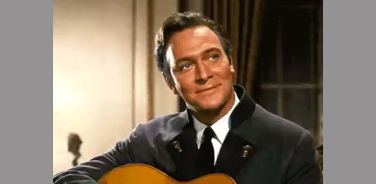 Christopher Plummer as Captain Von Trapp in the film 'The Sound of Music'. Credit: Twitter/@SoundofMusic