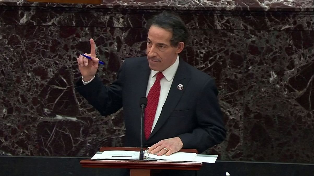 US House lead impeachment manager Rep. Jamie Raskin. Credit: Reuters Photo