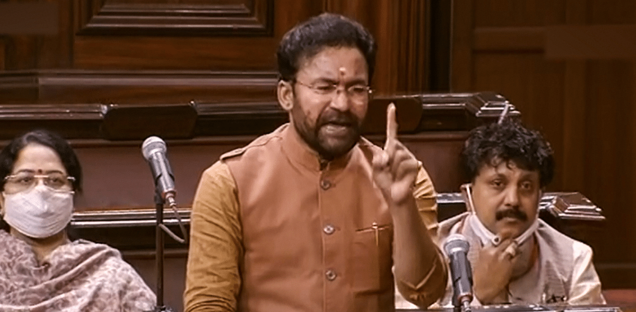 Union Minister of State for Home G Kishan Reddy. Credit: PTI Photo