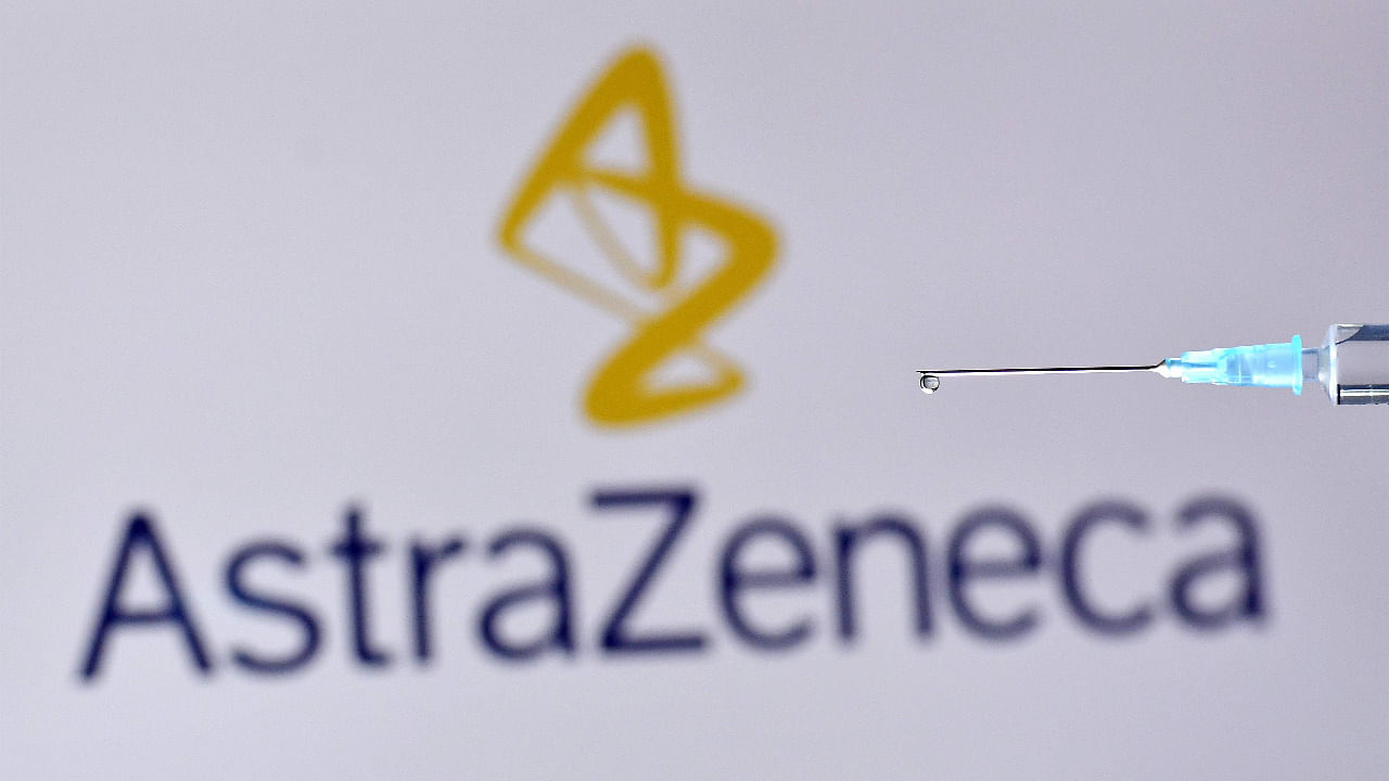 AstraZeneca logo. Credit: AFP Photo