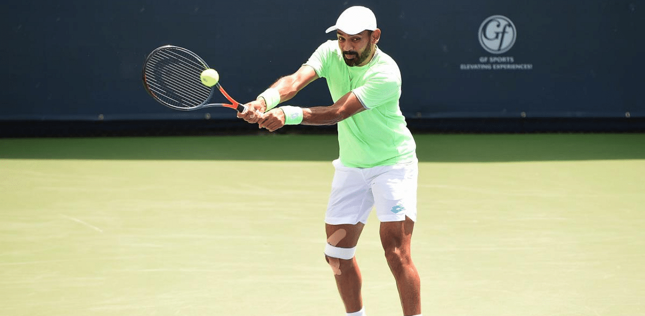  Divij Sharan of India. File Photo. Credit: AFP Photo