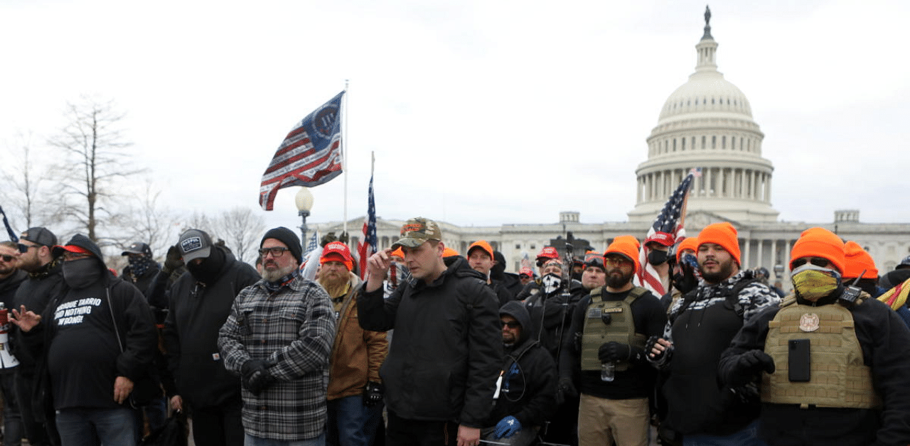 Federal prosecutors on Thursday also outlined details of a suspected plot by the anti-government Oath Keepers group. Credit: Reuters Photo