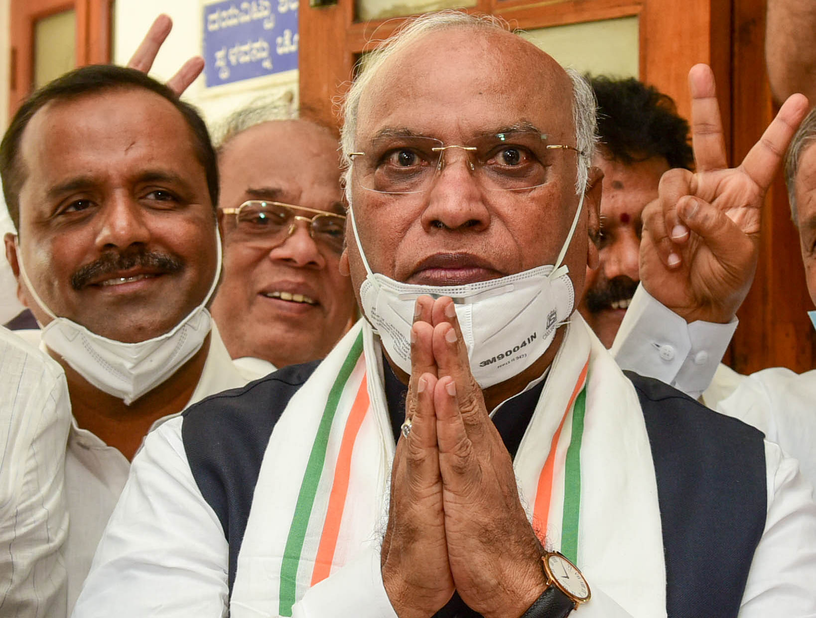 Rajya Sabha candidate and veteran Congress leader Mallikarjun Kharge. Credit: DH Photo/B H Shivakumar