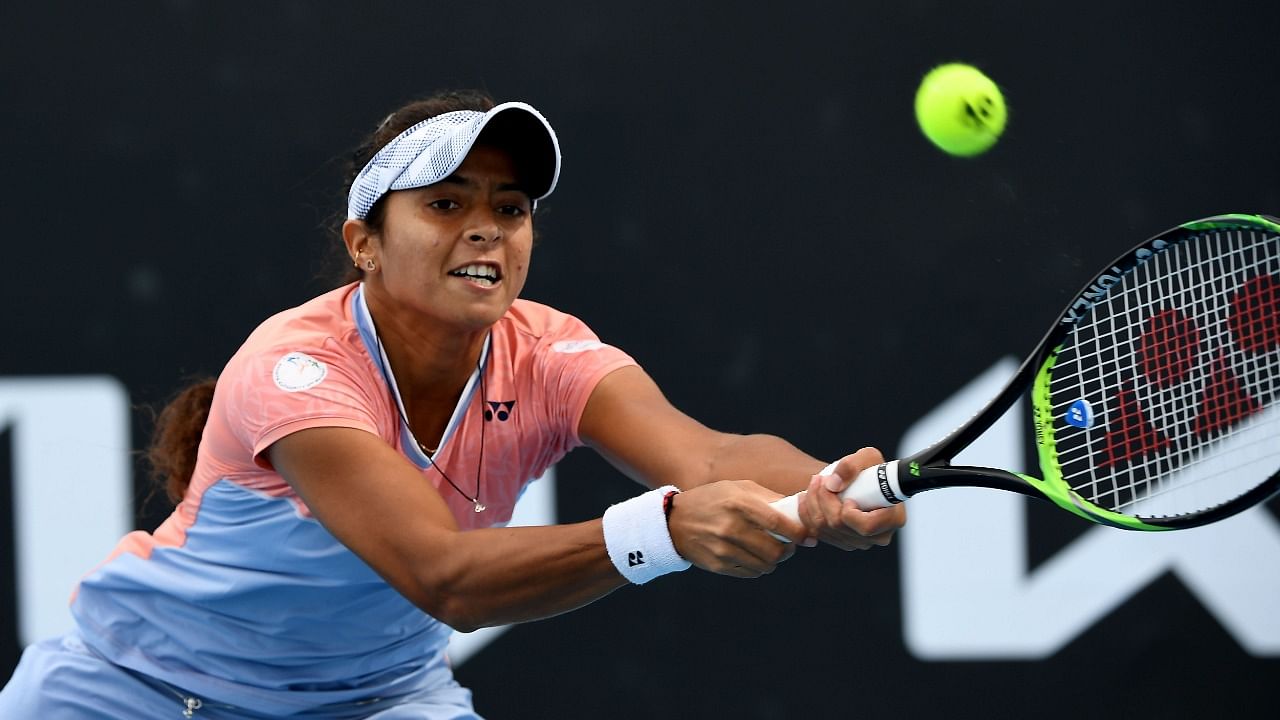 he two-hour and 11 minutes win will take Ankita Raina to her new career-high singles rank of 156 from 181. Credit: AFP File Photo.