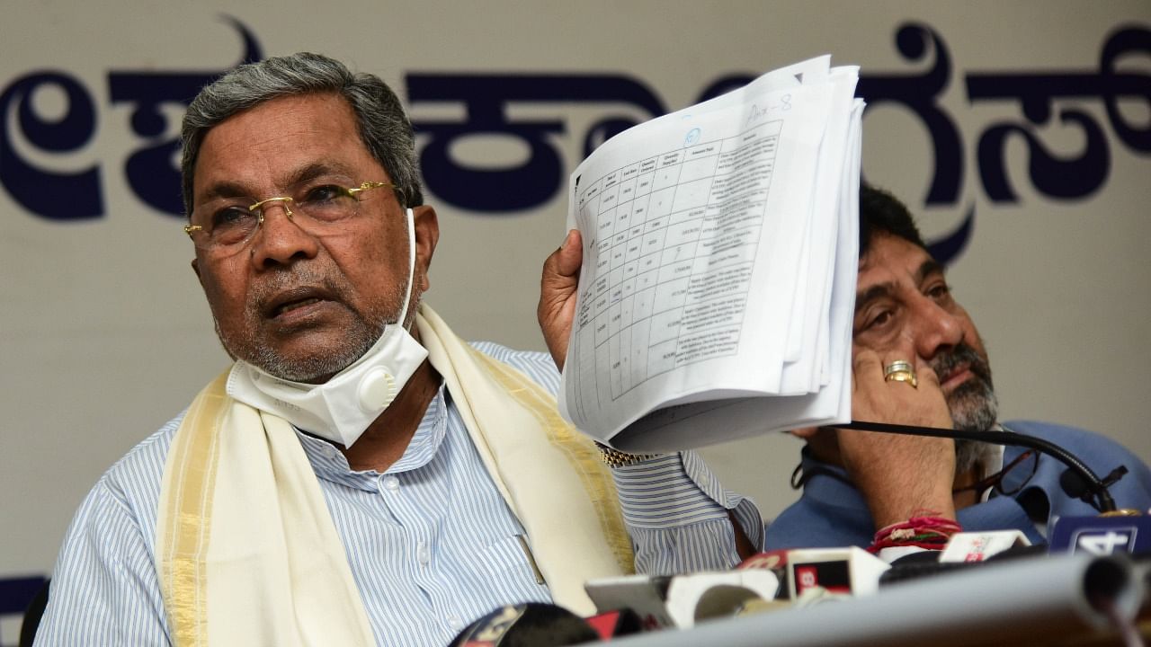 Former Karnataka Chief Minister Siddaramaiah. Credit: DH File Photo.