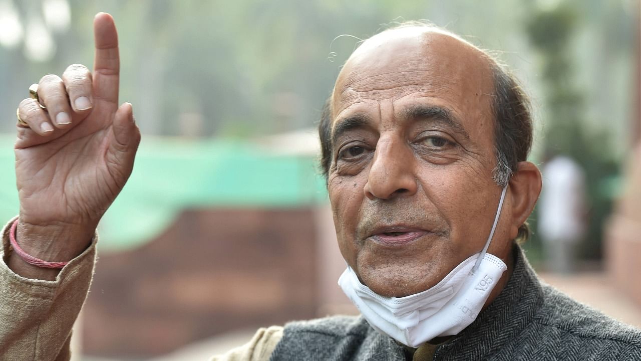 TMC Rajya Sabha MP Dinesh Trivedi after resigning as MP, during the ongoing Budget Session of Parliament, in New Delhi, Friday, February 12, 2021. Credit: PTI Photo