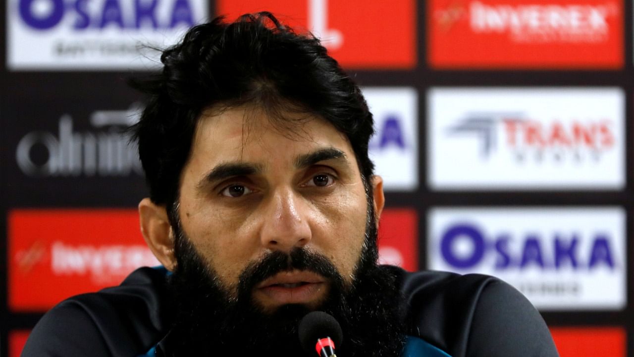 Pakistan cricket team head coach Misbah-ul-Haq. Credit: Reuters File Photo.