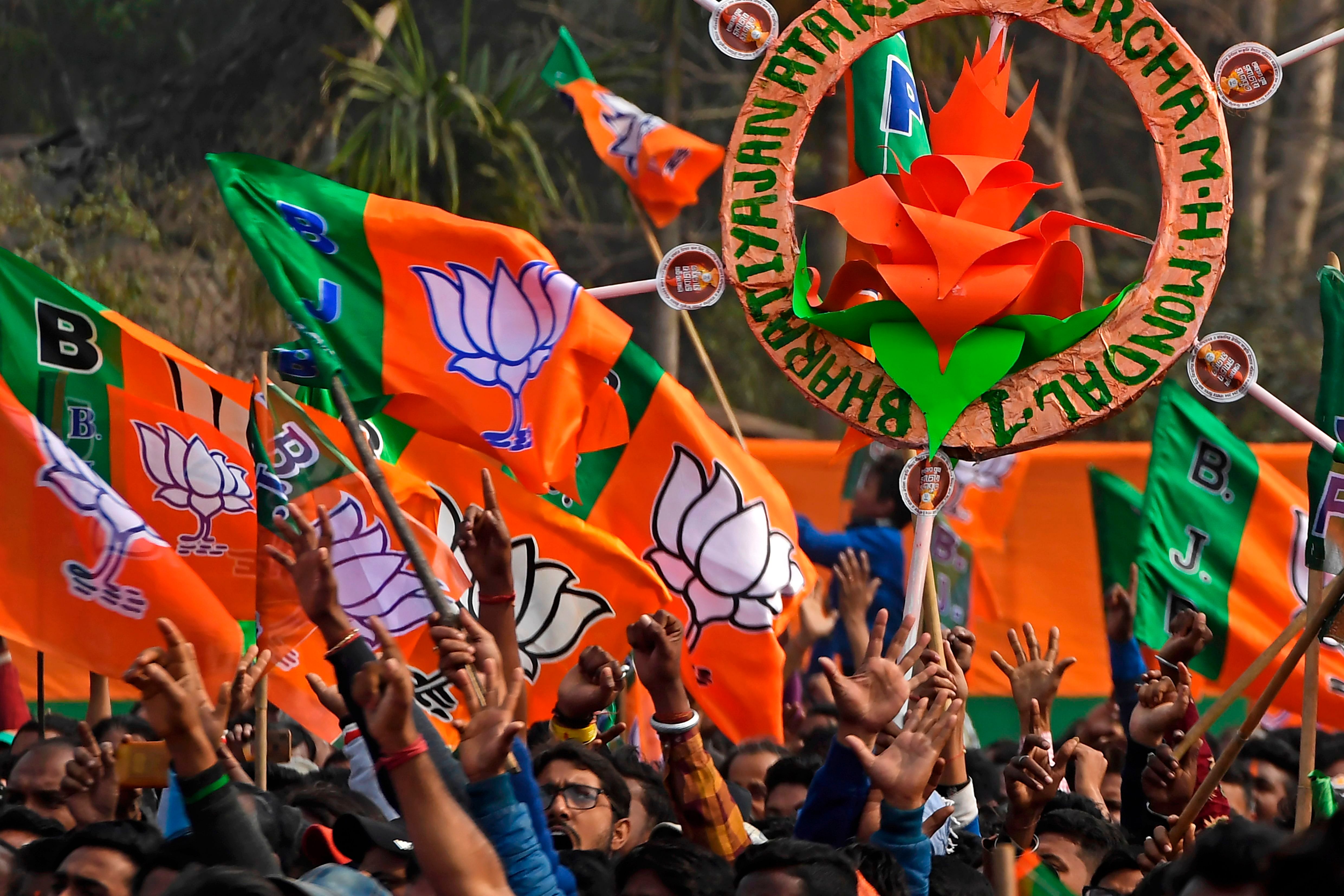 Bharatiya Janata Party flag. Credit: AFP Photo