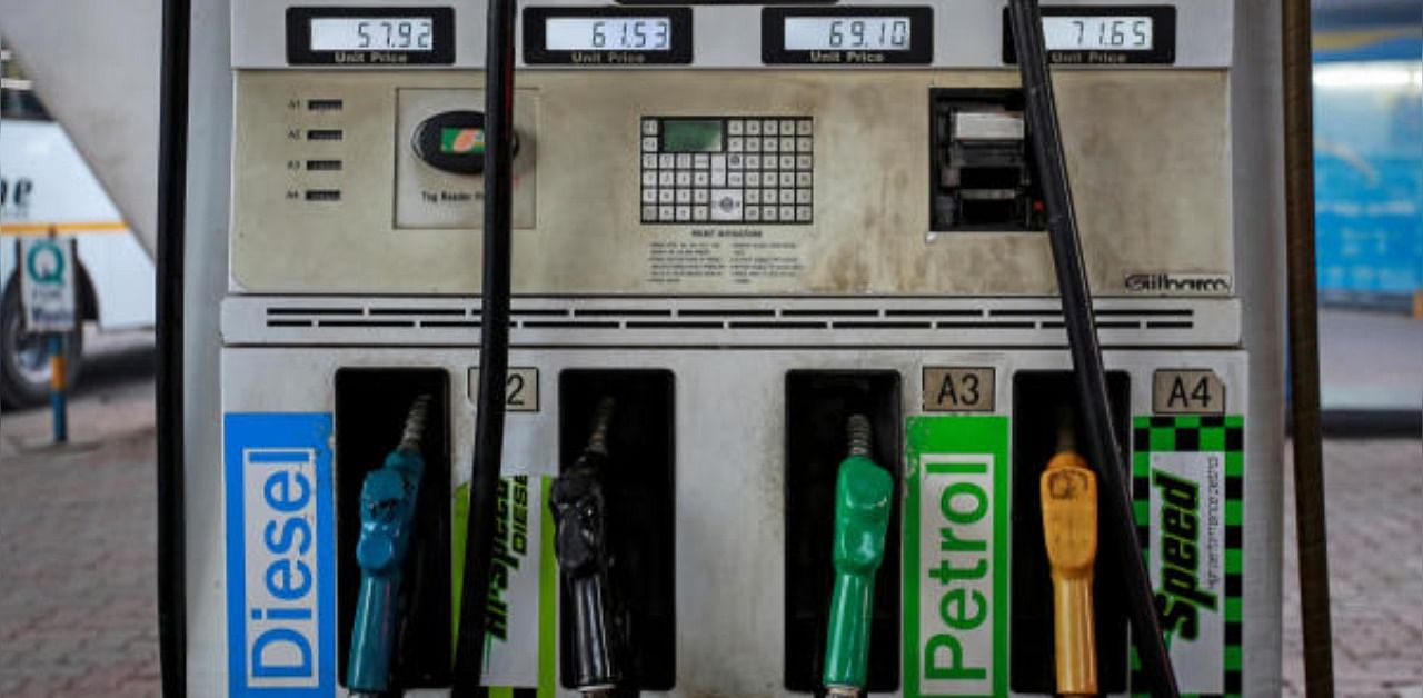 In Bengaluru, petrol now costs Rs 91.97 per litre, and diesel Rs 84.12 per litre. Credit: Reuters Photo