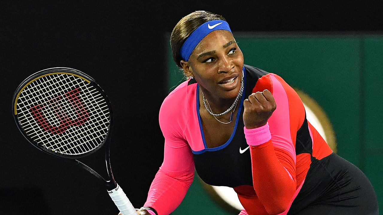 Serena Williams at the Australian Open. Credit: AFP Photo