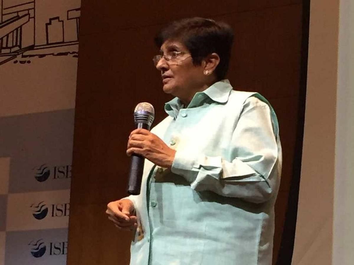 Kiran Bedi file photo. Credit: DH Photo