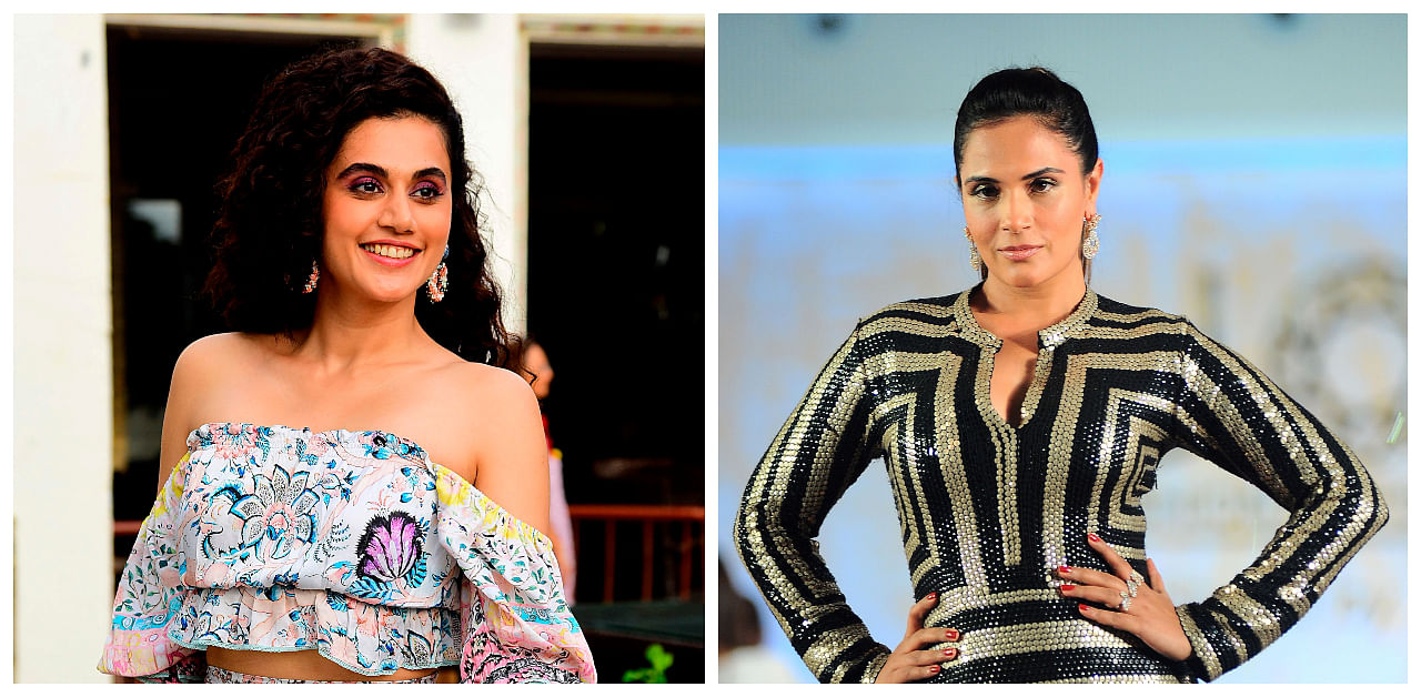 Taapsee Pannu and Richa Chadha. Credit: AFP Photo