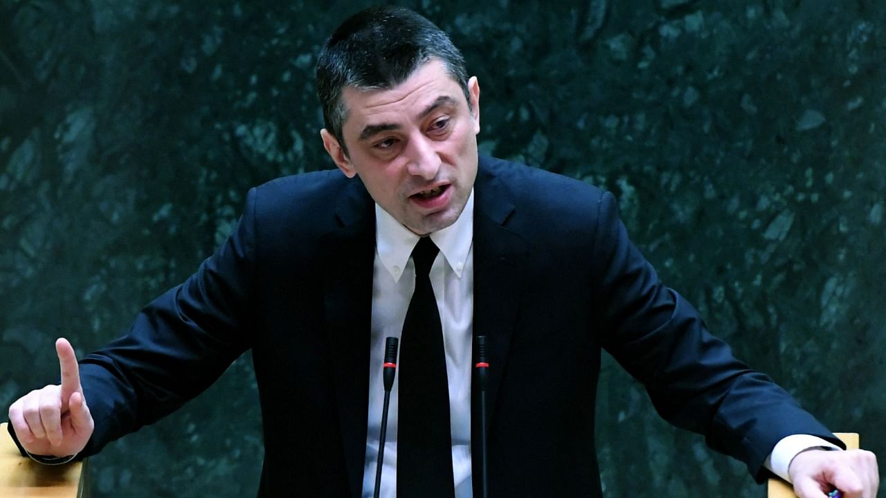 In this file photo taken on September 08, 2019 New Georgian Prime Minister Giorgi Gakharia speaks at the Parliament in Tbilisi as he faces a confidence vote. Credit: AFP Photo