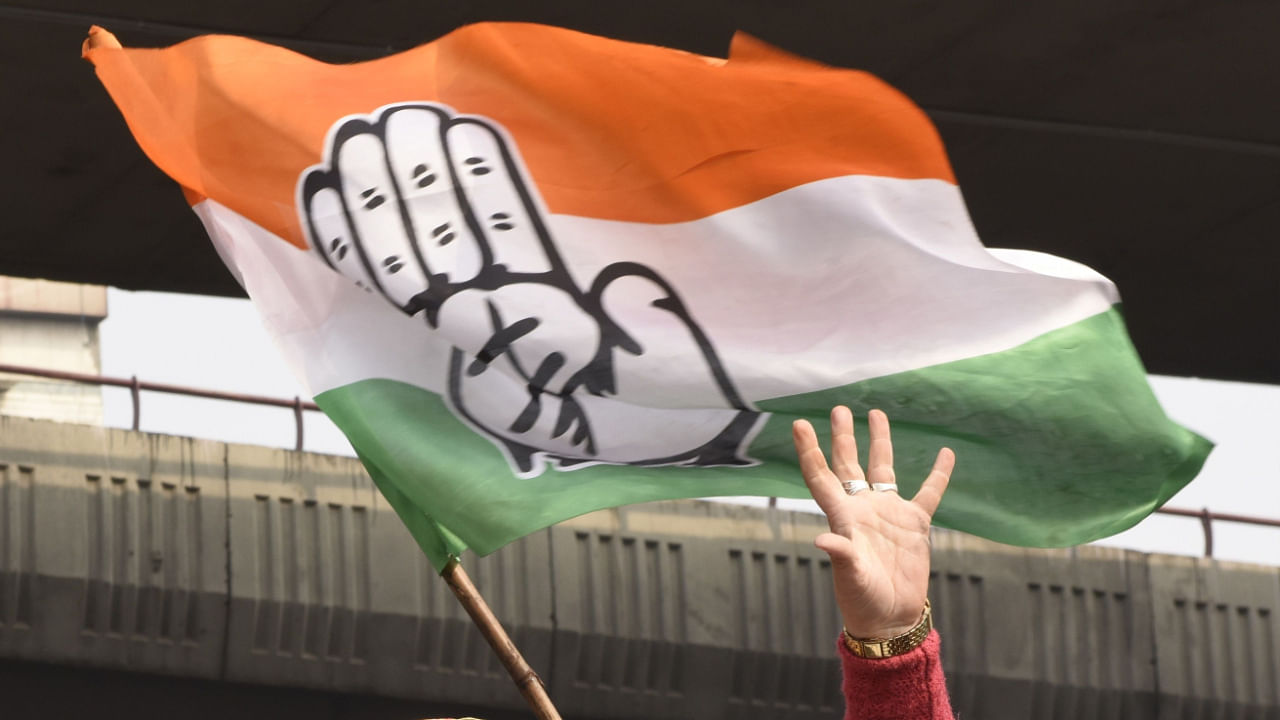 Indian National Congress flag. Representative image/Credit: AFP Photo