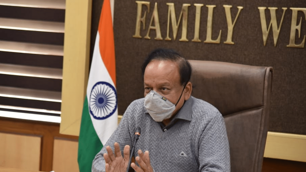 Union Health Minister Harsh Vardhan. Credit: Twitter/@MoHFW_INDIA
