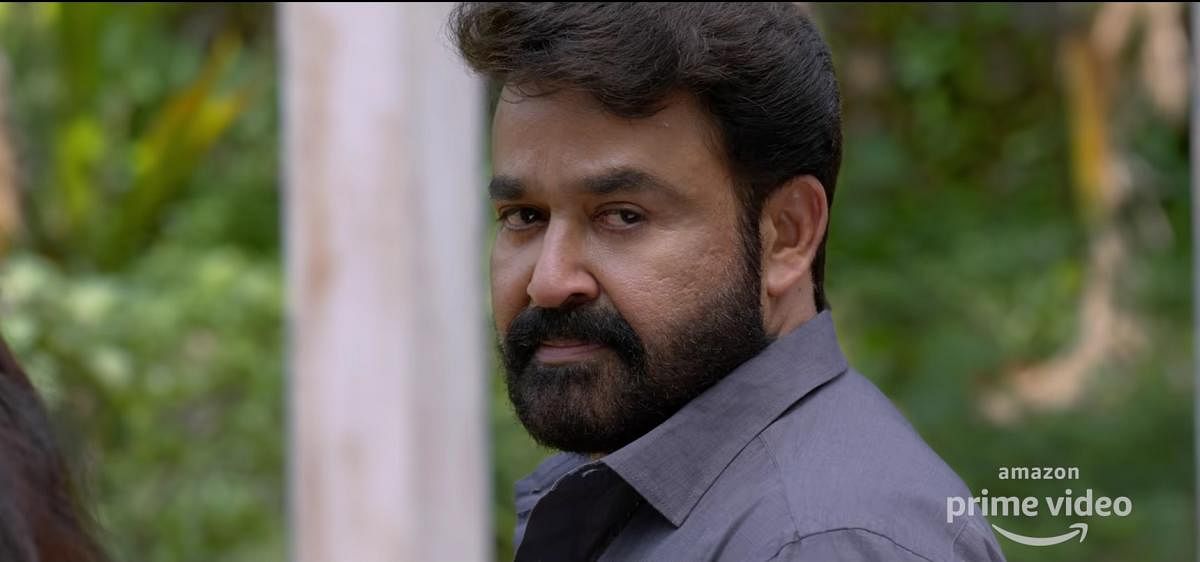 Mohanlal reprises his role as Georgekutty in 'Drishyam 2'. Credit: Screengrab. 