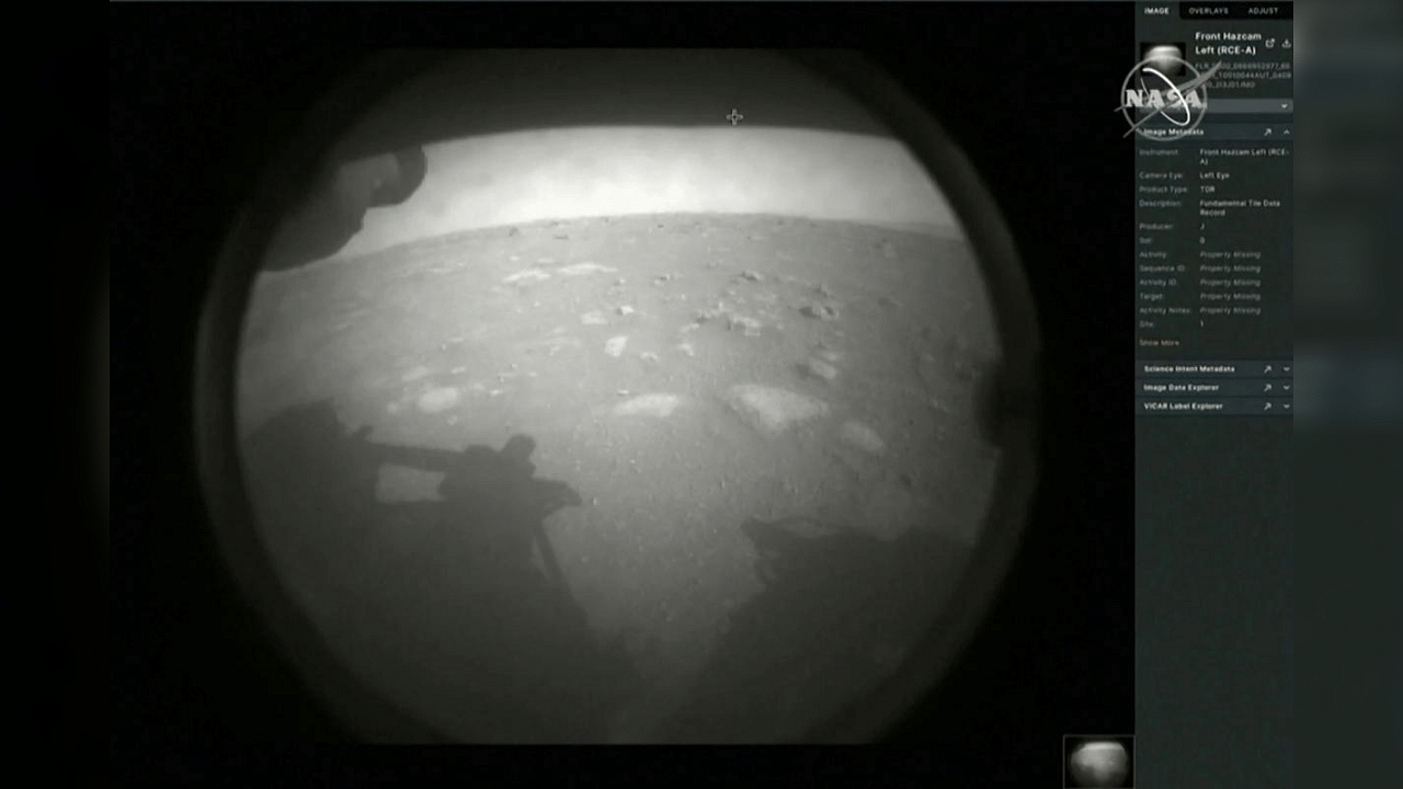 Perseverance successfully touched down on the surface of Mars early Friday. Credit: Reuters Photo