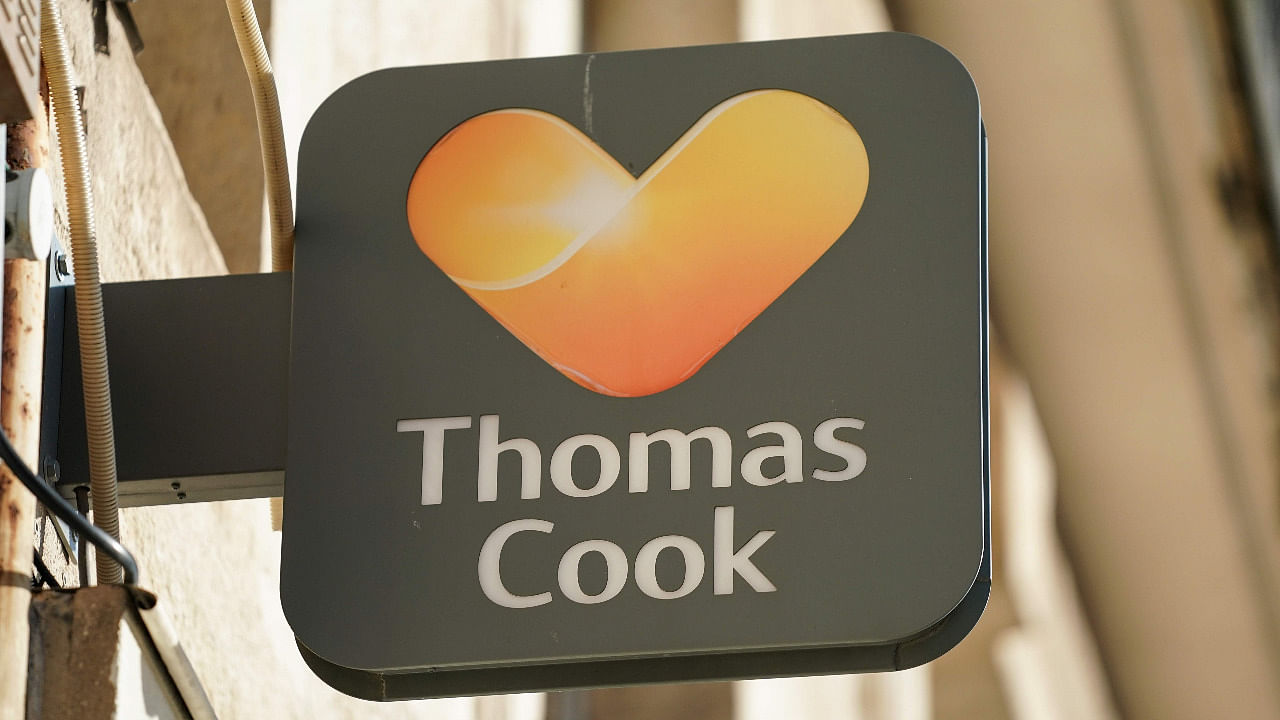 Thomas Cook logo. Credit: AFP Photo