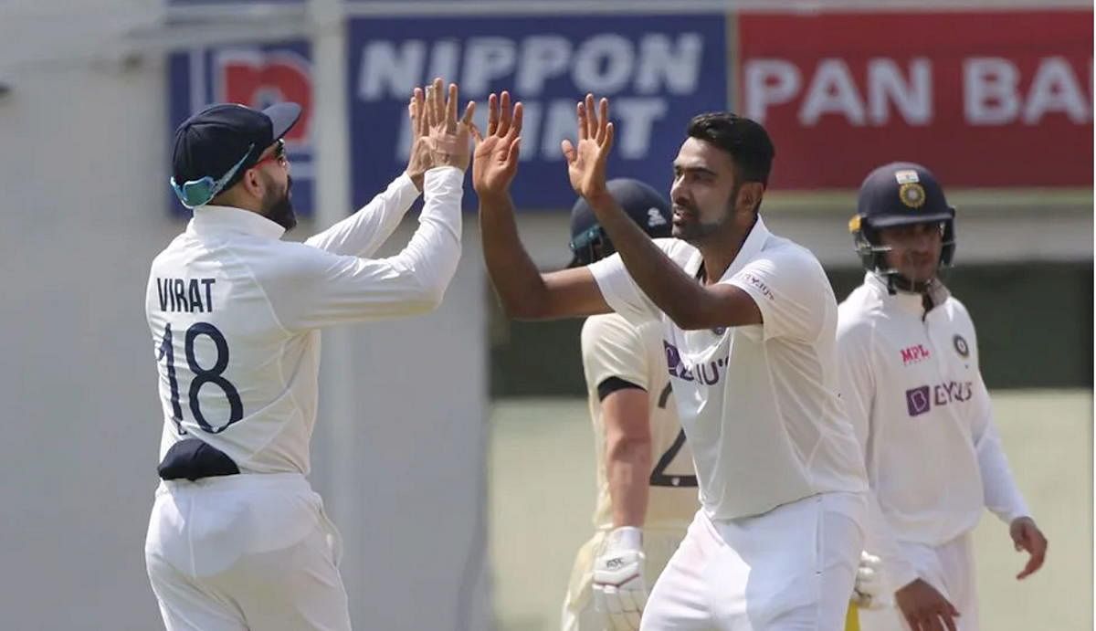 While R Ashwin (right) showed how to bat and bowl on the much-maligned Chennai pitch against England, skipper Virat Kohli adjusted his game to compile a half-century in the second innings after failing in the first. PTI