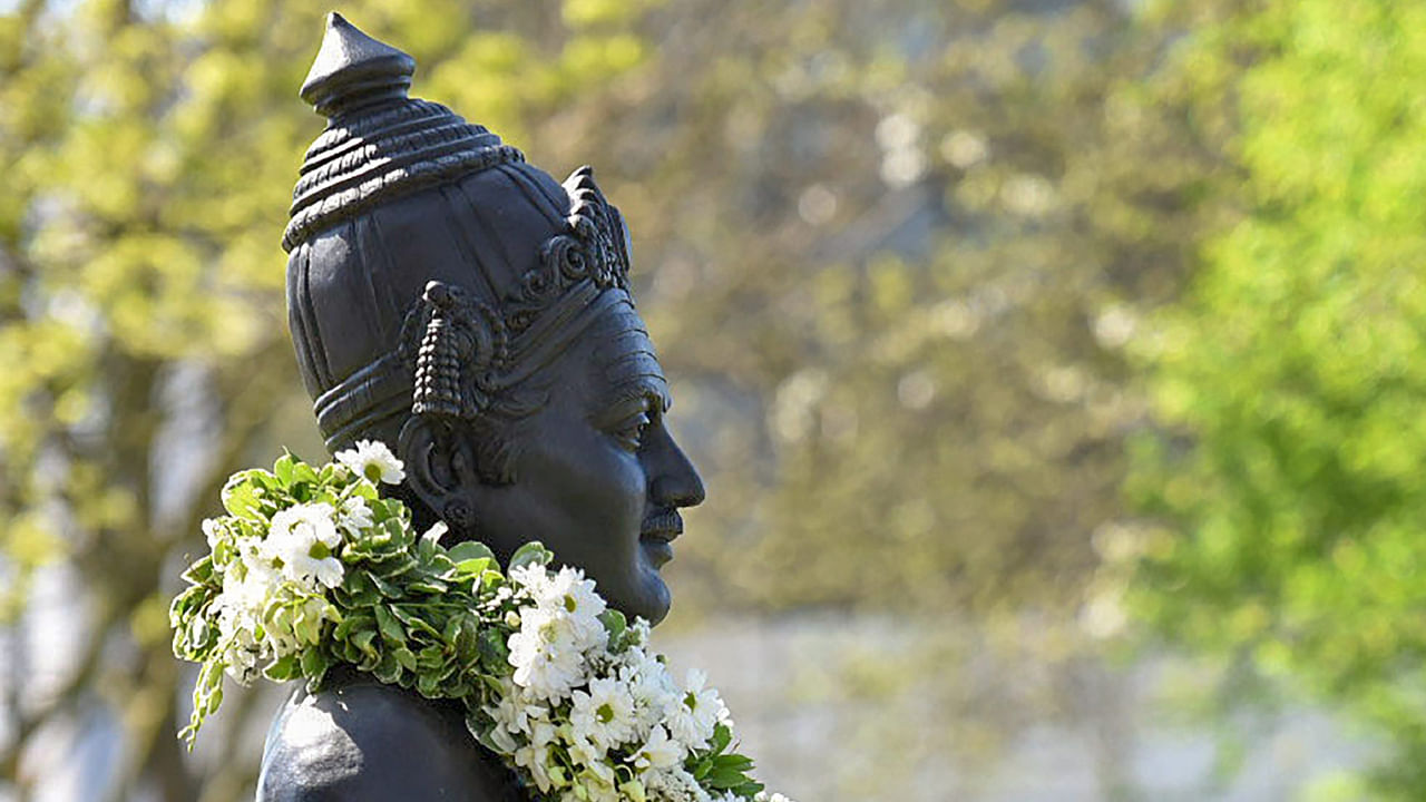 Basaveshwara Statue in London. Credit: PTI File Photo