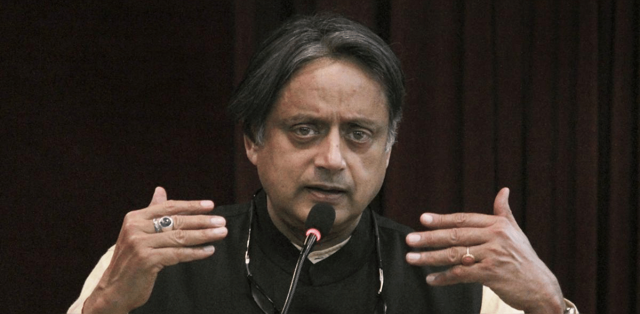Congress MP Shashi Tharoor. Credit: PTI photo. 