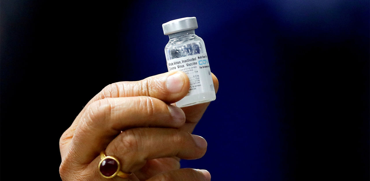 A dose of Bharat Biotech's COVID-19 vaccine called Covaxin. Credit: Reuters File Photo