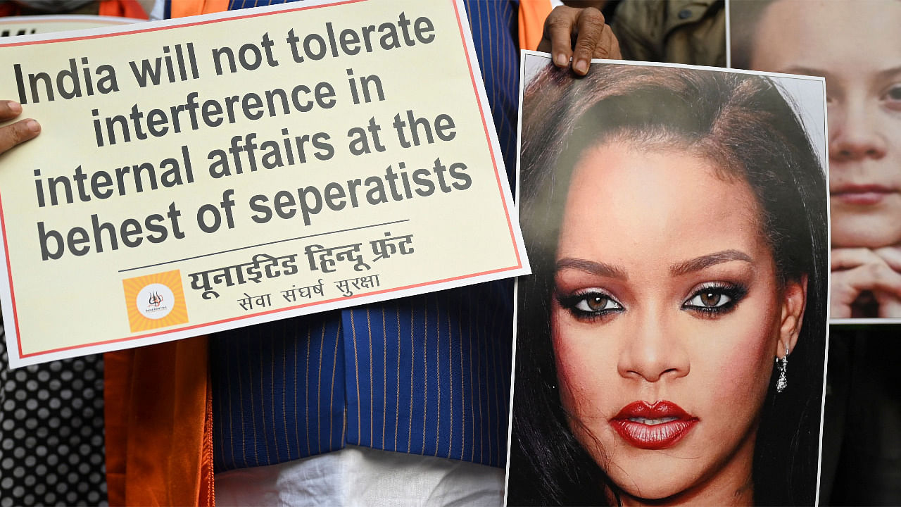 Many observers questioning the government for attempting to turn a tweet by a pop star into an infringement on India’s sovereignty. Credit: AFP Photo