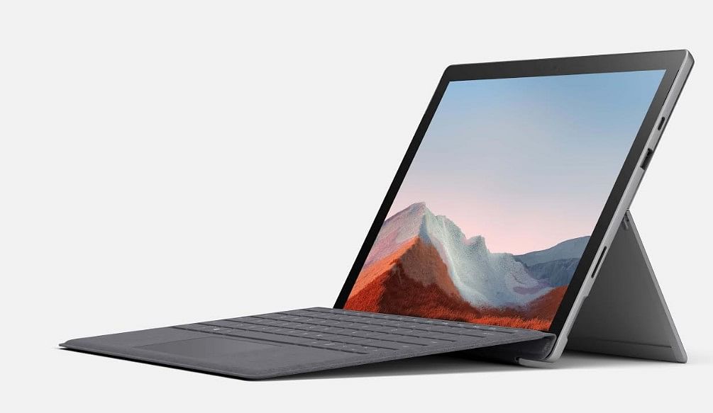 The Surface Pro 7+. Credit: Microsoft