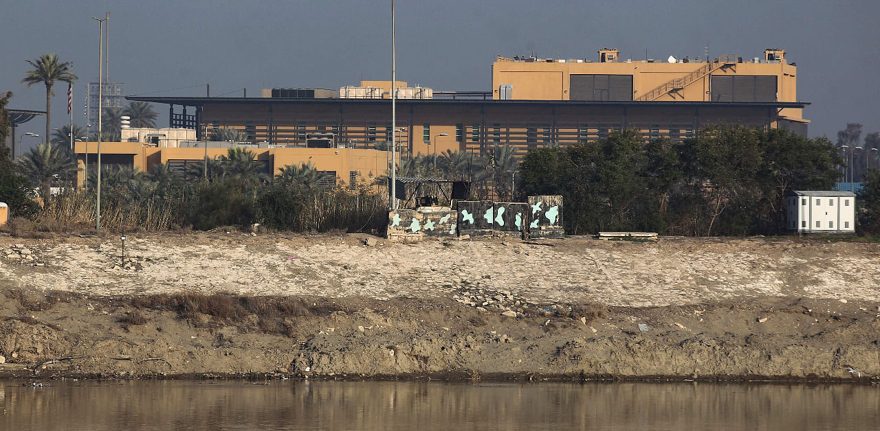 A view of the US embassy across the Tigris river in Iraq's capital Baghdad. Credit: AFP Photo
