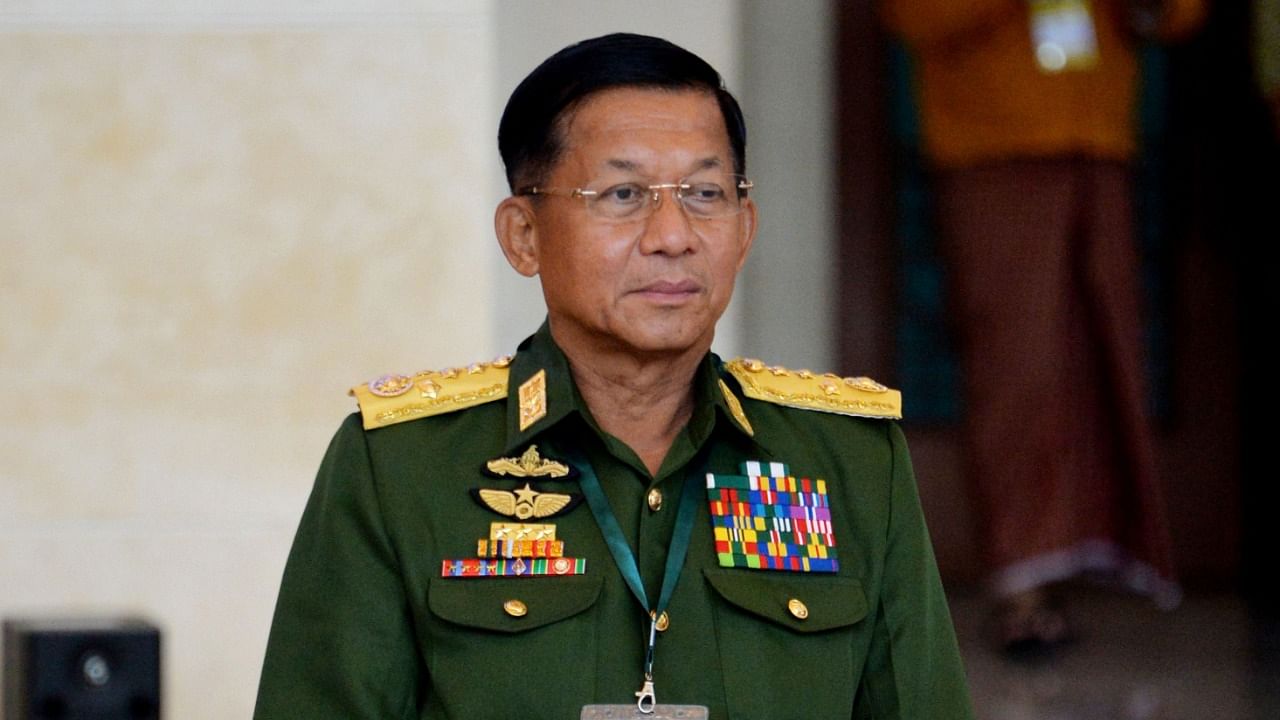 Myanmar's Military Commander-in-Chief Senior General Min Aung Hlaing. Credit: AFP File Photo