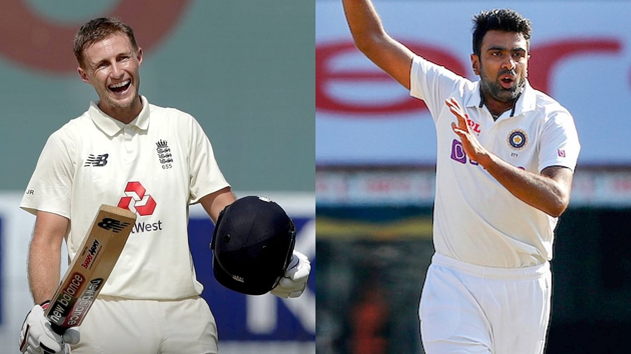 England captain Joe Root (L) and India spinner Ravichandran Ashwin (R). Credit: PTI File Photos