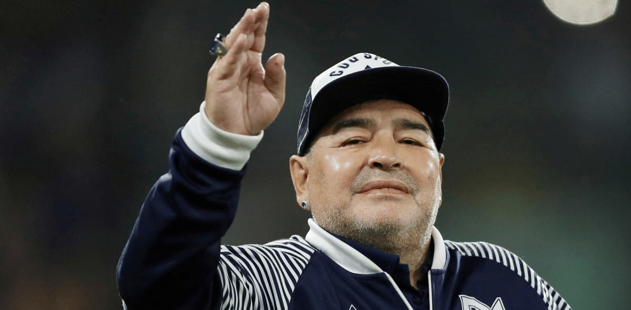 Late football legend Diego Maradona. Credit: Reuters Photo