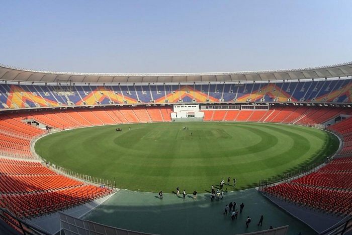 A general view of the Sardar Patel Stadium, the world's biggest cricket stadium. Credit: AFP photo