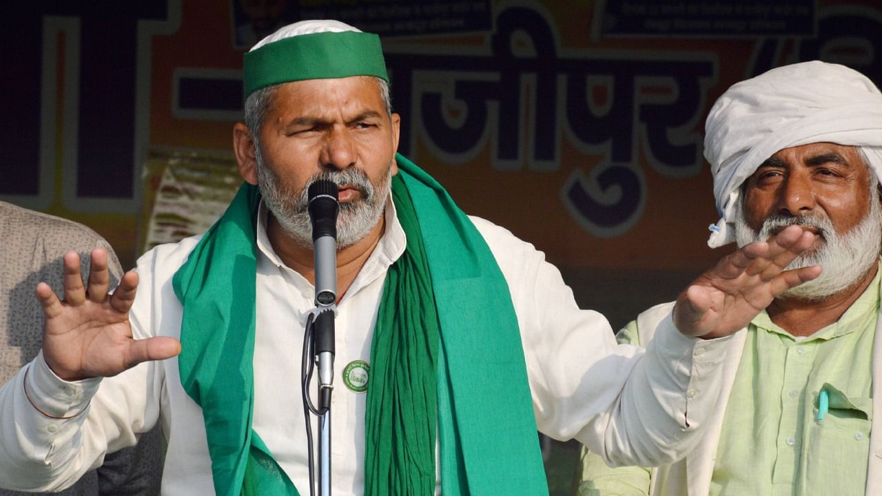 Farmer leader Rakesh Tikait. Credit: PTI File Photo