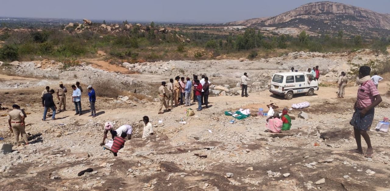Documents show that the quarry site was sealed by the authorities on February 7 after registering a suo moto complaint against quarry owners. Credit: DH Photo/Pushkar V