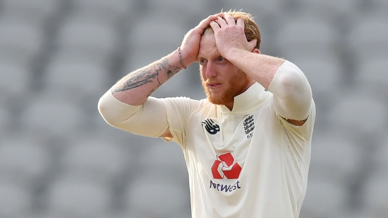 The incident took place at the end of the 12th over when Stokes was seen using saliva to shine the ball. Credit: Reuters File Photo